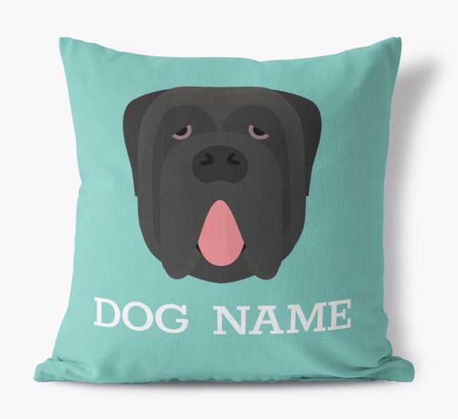 {dogsName}'s Icon: Personalised {breedFullName} Canvas Cushion